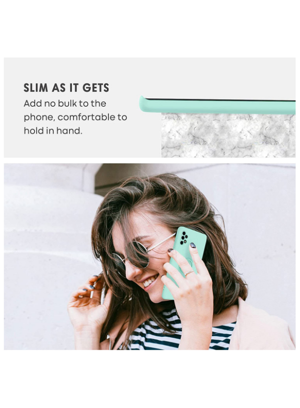 Silikonski ovitek Liquid Ring za Samsung Galaxy A53 - mint - Image 3