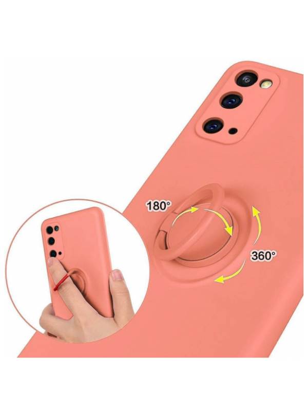 Silikonski ovitek Liquid Ring za Samsung Galaxy A53 - roza - Image 3