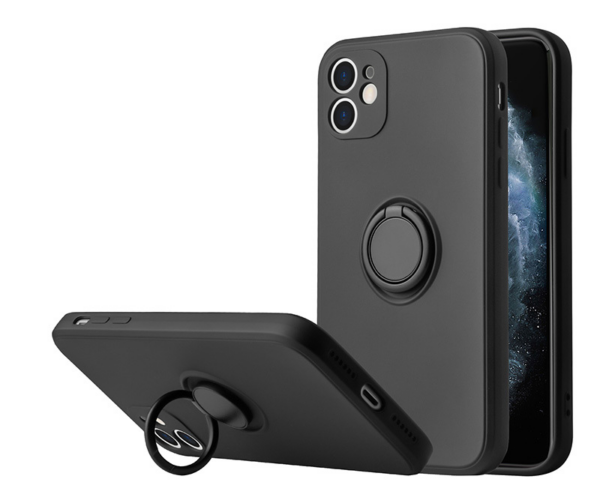 Silikonski ovitek Liquid Ring za Realme C11 - črn - Image 4