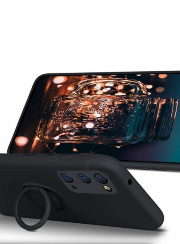 Silikonski ovitek Liquid Ring za Samsung Galaxy A33 5G A336 - črn - Image 6