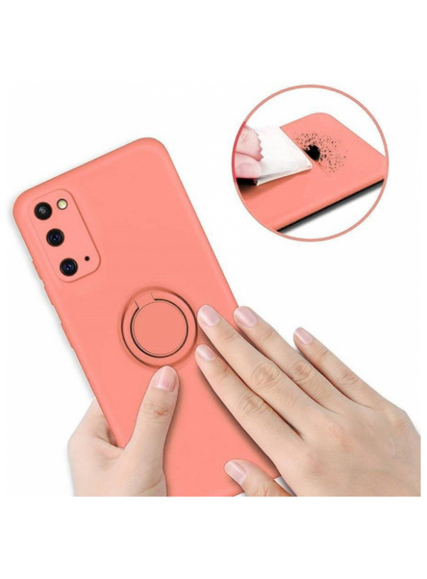 Silikonski ovitek Liquid Ring za Samsung Galaxy A33 5G A336 - roza - Image 7