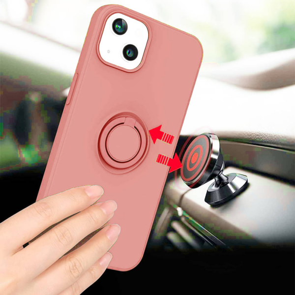 Silikonski ovitek Liquid Ring za iPhone 13 Pro Max - roza - Image 7