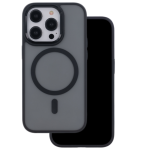Silikonski ovitek MagSafe za iPhone 16 - prozorno črn
