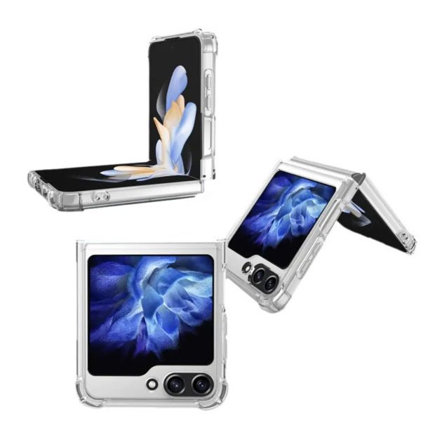 Silikonski ovitek MagSafe za Samsung Galaxy Z Flip 5 - prozoren - slika 3
