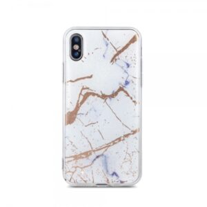 Silikonski ovitek Marmor za iPhone 11 Pro Max - bel