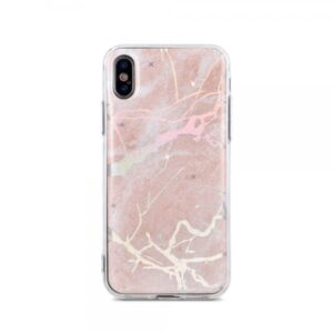 Silikonski ovitek Marmor za Samsung Galaxy A50 A505 - roza