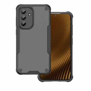 Silikonski ovitek Rugged za Samsung Galaxy A56 - prozorno črn