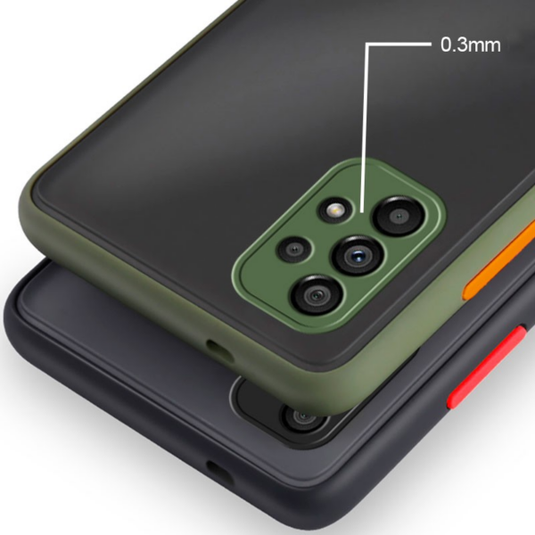 Silikonski ovitek s trdim zadnjim delom za Samsung Galaxy A23 - rdeč - Image 5