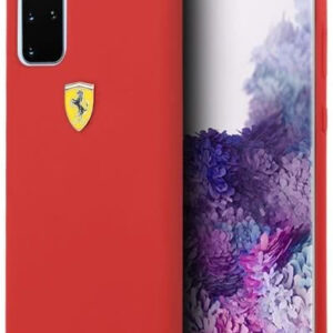 Silikonski ovitek Scuderia Ferrari FESSIHCS67RE za Samsung Galaxy S20 Plus G985 - rdeč