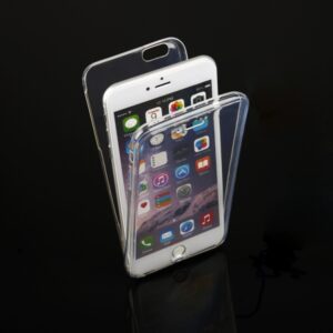 Silikonski ovitek spredaj + zadaj za iPhone 6 Plus - prozoren