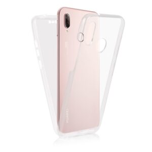 Silikonski ovitek spredaj + zadaj za Huawei P20 Lite - prozoren