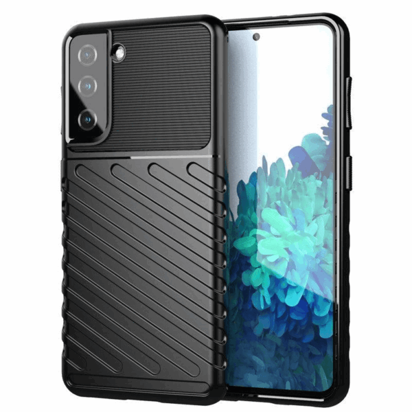 Silikonski ovitek Thunder Armor za Samsung Galaxy A56 - črn