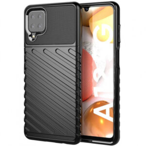 Silikonski ovitek Thunder Armor za Samsung Galaxy A12 A125 - črn