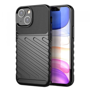 Silikonski ovitek Thunder Armor za iPhone 13 Mini - črn