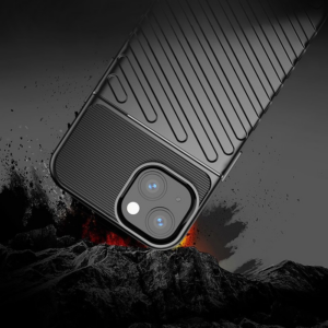 Silikonski ovitek Thunder Armor za iPhone 14 6.1 - črn - Image 4
