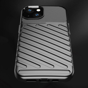 Silikonski ovitek Thunder Armor za iPhone 14 6.1 - črn - Image 5