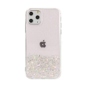 Silikonski ovitek z bleščicami SPARKLE za Xiaomi Redmi 9T / Poco M3 - prozorno roza