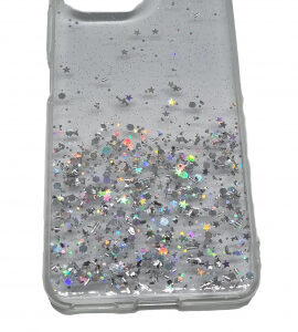 Silikonski ovitek z bleščicami SPARKLE za Samsung Galaxy S22 Plus 5G - prozoren