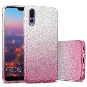 Silikonski ovitek z bleščicami Bling 2v1 za Xiaomi A1 ali 5X - srebrno pink