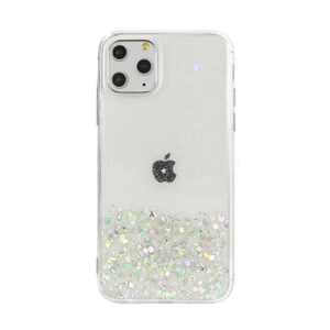 Silikonski ovitek z bleščicami SPARKLE za iPhone 7 in 8 in SE (2020) - prozoren