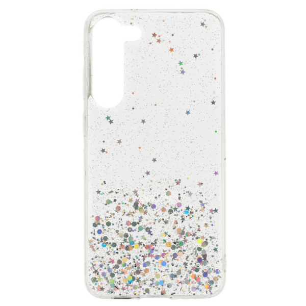 Silikonski ovitek z bleščicami SPARKLE za Samsung Galaxy A36 - prozoren