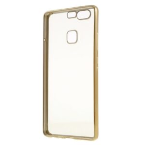 Silikonski ovitek z okvirjem za Huawei P9 - zlat