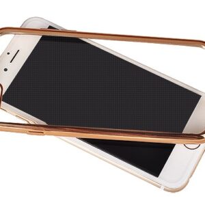 Silikonski ovitek z okvirjem za Iphone 6 PLUS, 6S PLUS - zlat