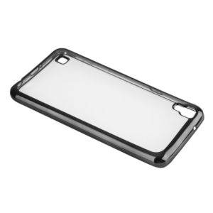 Silikonski ovitek z okvirjem za LG X POWER - TEMNO SIV