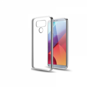 Silikonski ovitek z okvirjem za LG G6 - svetlo siv