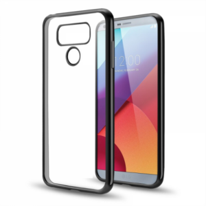 Silikonski ovitek z okvirjem za LG G6 - črn