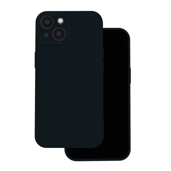Silikonski ovitek za iPhone 16e - mat liquid črn