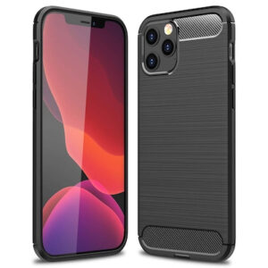 Silikonski ovitek za iPhone 12 Pro Max - mat carbon črn