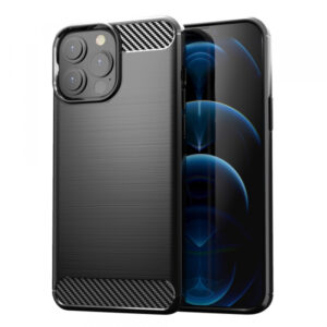 Silikonski ovitek za iPhone 13 Pro - mat carbon črn