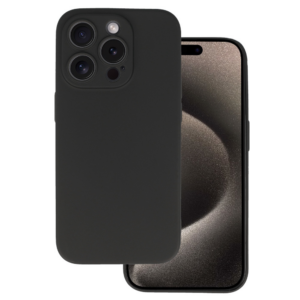 Silikonski ovitek za iPhone 16 Pro - mat liquid črn