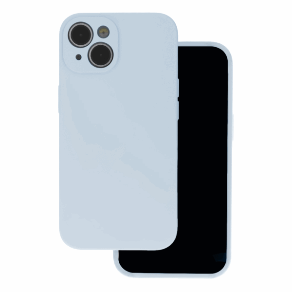 Silikonski ovitek za iPhone 16e - mat liquid svetlo moder
