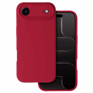 Silikonski ovitek za iPhone 17 Air - mat liquid - rdeč