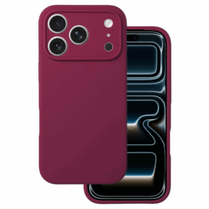 Silikonski ovitek za iPhone 17 Pro - mat liquid rdeč