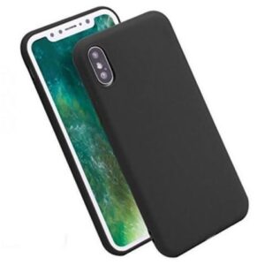 Silikonski ovitek za iPhone X, iPhone Xs - mat črn
