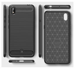 Silikonski ovitek za LG K20 LMX120 - mat carbon črn