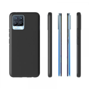 Silikonski ovitek za Realme 8 / 8 Pro - mat črn