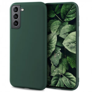 Silikonski ovitek za Samsung Galaxy S22 5G - mat temno zelen