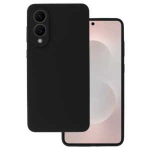 Silikonski ovitek za Samsung Galaxy S25 Edge - mat liquid črn