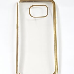 Silikonski ovitek z okvirjem za Samsung Galaxy S7 Edge G935 - zlat