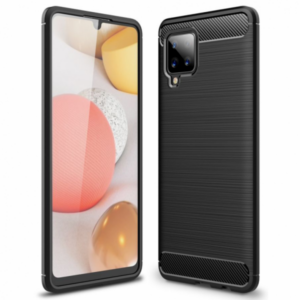 Silikonski ovitek za Samsung Galaxy A52 A525 / Samsung Galaxy A52s A528 - mat carbon črn