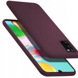 Silikonski ovitek za Samsung Galaxy A41 A415 - mat bordo rdeč