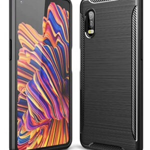 Silikonski ovitek za Samsung Galaxy Xcover Pro G715 - mat carbon črn