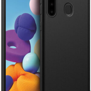Silikonski ovitek za Samsung Galaxy A21s A217 - mat črn