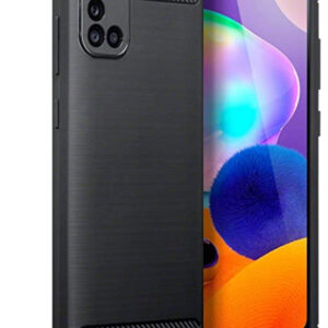 Silikonski ovitek za Samsung Galaxy A31 A315 - mat carbon črn