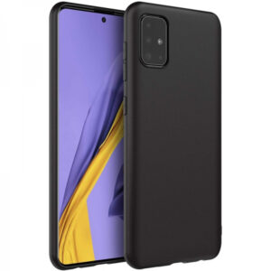 Silikonski ovitek za Samsung Galaxy A12 A125 - mat črn