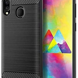 Silikonski ovitek za Samsung Galaxy A30 A305 - mat carbon črn